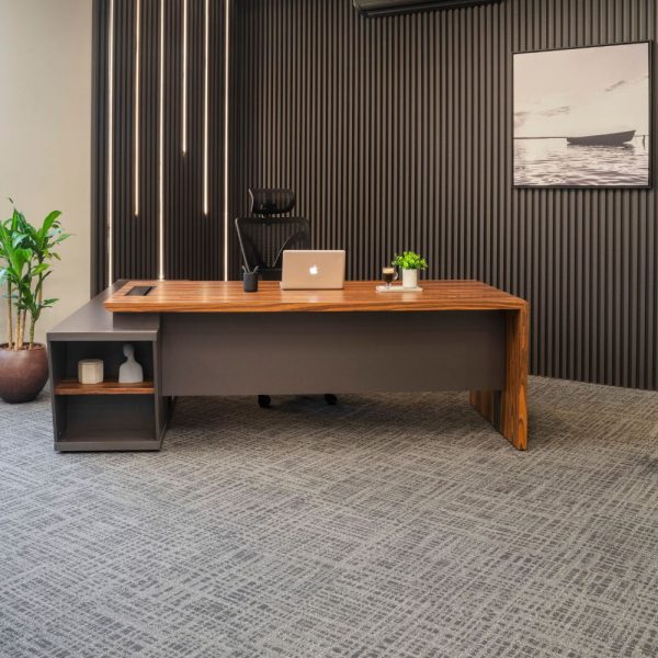Mesa para Escritório Linha Dom com Armário - Imagem 2
