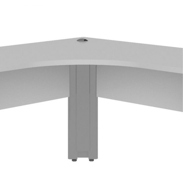 Mesa Angular Diretor 1,60x1,60cm Pé Painel - Imagem 2