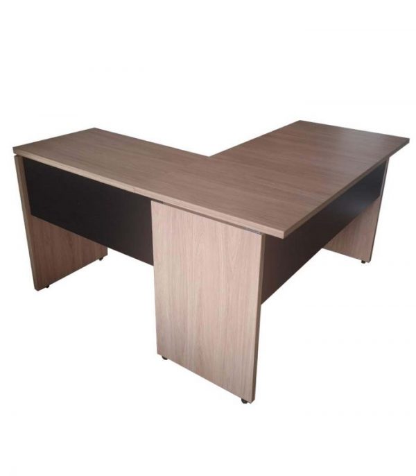 Mesa em L Itapuã/Preto 1,30X1,30X73cm